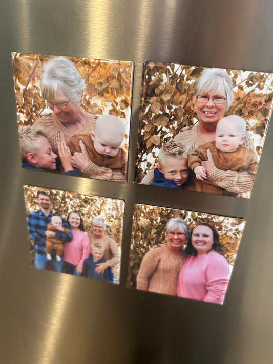 Custom Photo Magnets- Set of 4